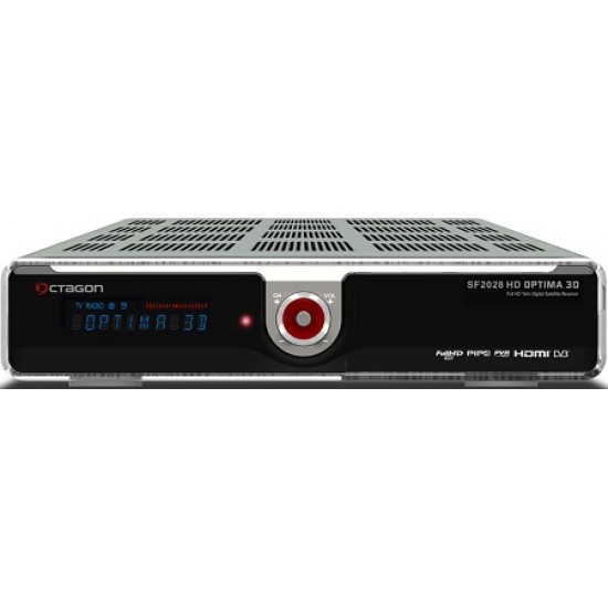 OCTAGON SF2028 Twin HD 3D OPTIMA silber (2xDVB-S2)