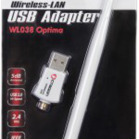 OCTAGON WL038 WLAN 300 Mbit/s +5dB USB 2.0 Adapter Blister (WiFi, Wireless)