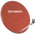 OCTAGON Sat-Antenne 65cm Ziegelrot