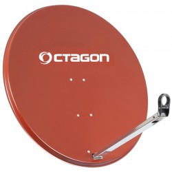 OCTAGON Sat-Antenne 100cm Ziegelrot