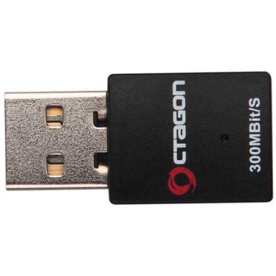OCTAGON WL018 WLAN 300 Mbit/s USB 2.0 Adapter Bulk (WiFi, Wireless)